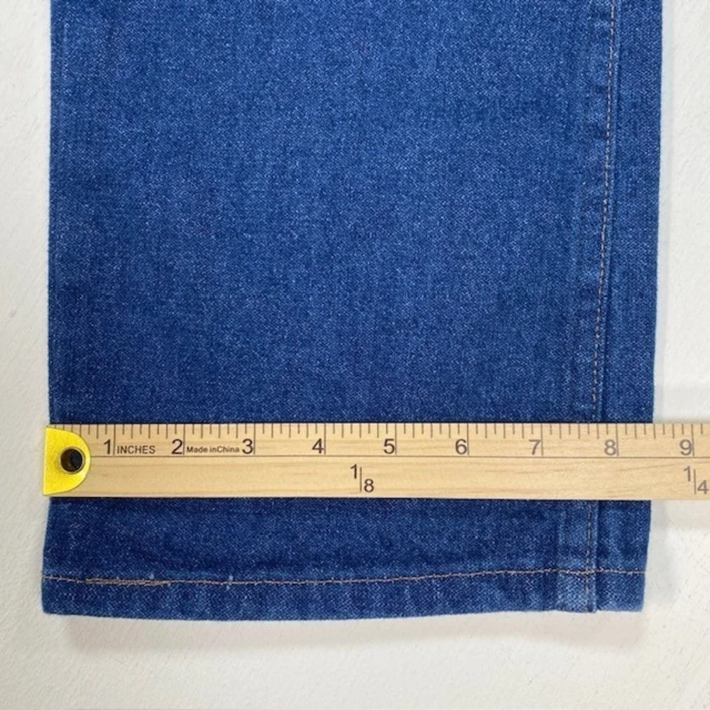 Wrangler 936PWD Cowboy Cut Slim Fit Mens Jeans 33x34 Indigo Blue Cotton Denim